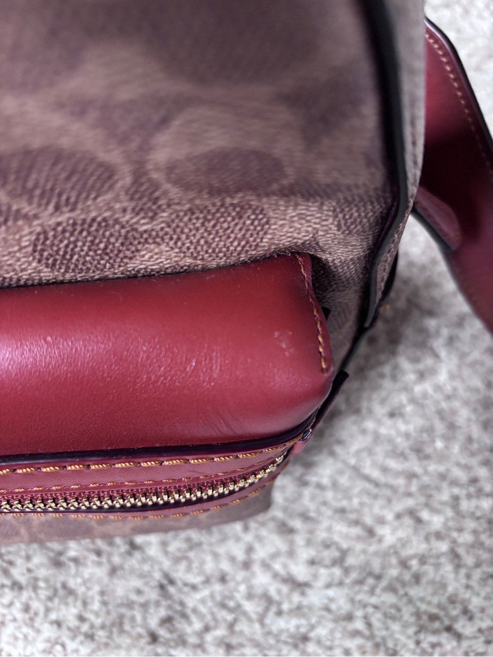 Coach Campus Backpack 23 In Signature Coated Canvas& Refined Calf Leather - Picture 13 of 14